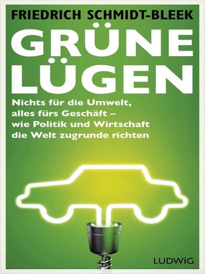 cover image of Grüne Lügen